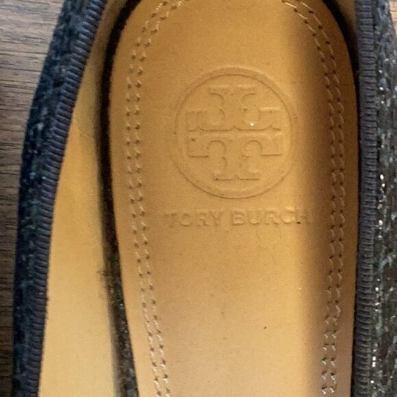 Tory Burch Vanessa Crystal Bow Flats Women’s Size 9.5 Ballet Shoes Designer - Picture 3 of 6